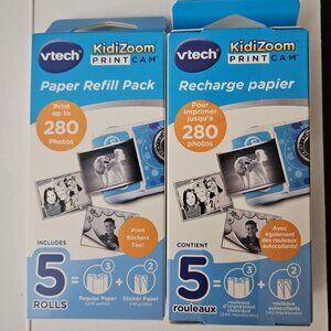 vtech KidiZoom Refil Pack 6 Regular Paper Rolls 4 Sticker Paper Recharge